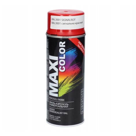 Acryllack Rot glänzend Maxi Color RAL 3001 400ml Spray Motip