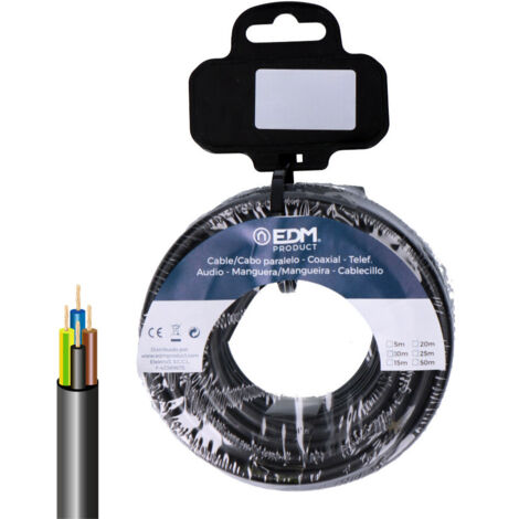 Acrylschlauchtrommel 4x2,5mm 1000V Schwarz 15m