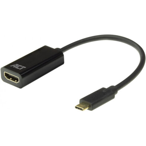 ACT Adaptateur USB c hdmi 4K @ 60Hz Convertisseur USB C, Connexion d'un écran supplémentaire à Un Ordinateur Portable, câble USB-C HDMI Longueur 0,15m - AC7310