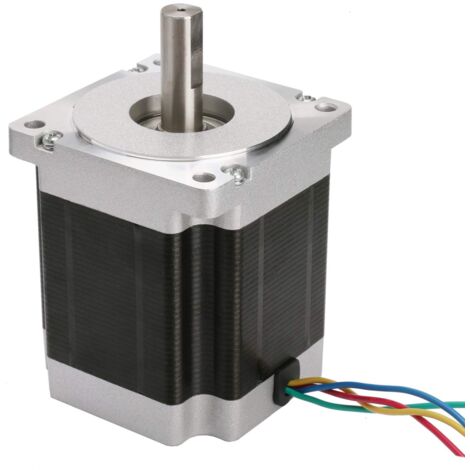 ACT Motor DE-SHIP FREE 1PC 34HS9456 Nema34 Motore passo-passo 99 mm 7.7 Nm (1090oz-in) 5.6A dual flat shaft Φ14 mm Bipolar 1.8° CNC OEM ACT MOTOR GmbH