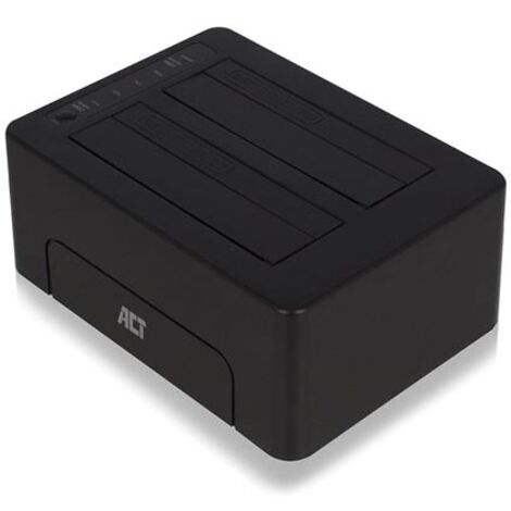 ACT USB 3.2 Gen1 auf 2.5" und 3.5" SATA Dual-Festplatten-Dockingstation