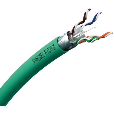 Actassi - câble CL-C - Cat6 F/UTP D - 2x4paires 250Mhz vert - au mètre linéaire (VDICD136228)