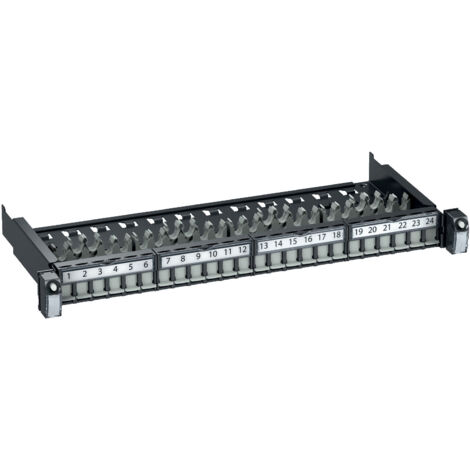 Actassi - panneau 19p évolution 1U 24 ports - équipé RJ45 S-One FTP Cat 6 (VDIG118241B60)