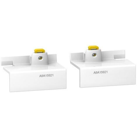 Acti9, 20 cache-vis plombables 3P et 4P 25A, lot de 10 amont et 10 aval (A9A15921)