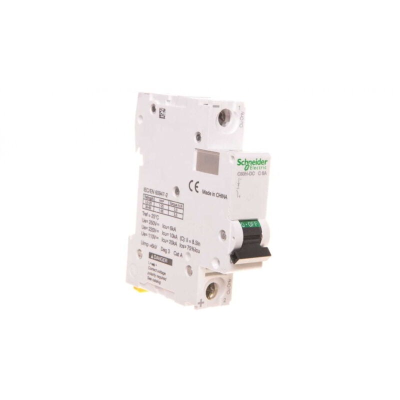 Schneider Electric - C60H-DC disjoncteur 250Vdc 6A 1P c - A9N61506