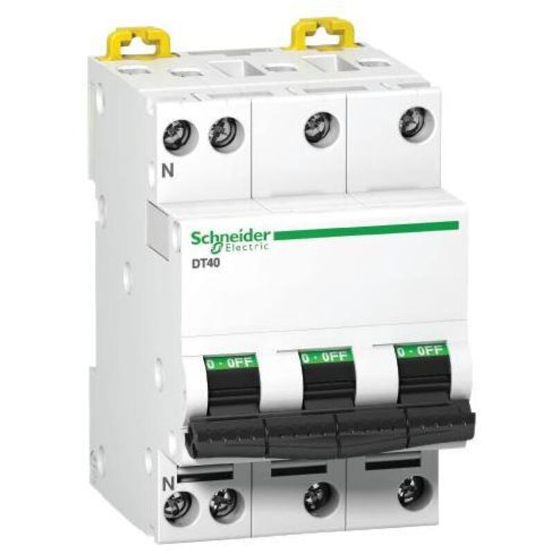 Disjoncteur modulaire ACTI9 IDT40T 3P+N courbe c 4500A / 6kA 20A Schneider Electric A9P22720
