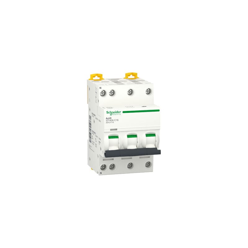 Acti9 IDT40 A9P24716 disjoncteur modulaire - 3P+N c 16A 6000A/10kA