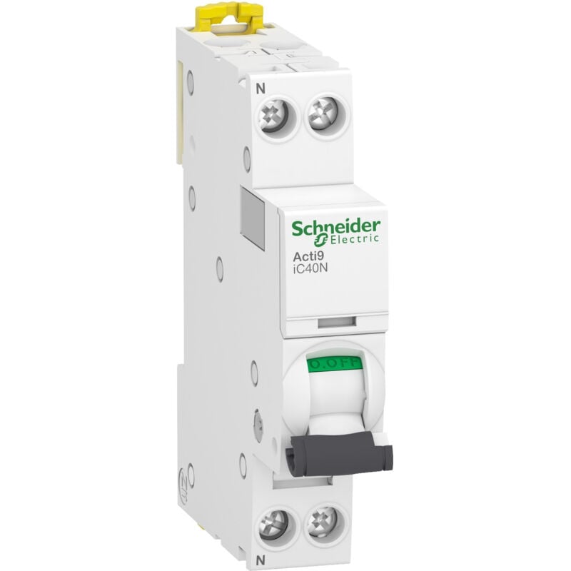 Schneider - A9p64620 Disjoncteur Phase Neutre 20a Courbe d - 1p+n - 6/10ka Acti9 Ic40n