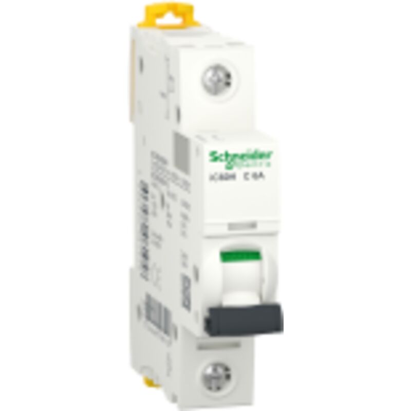 Schneider Electric - Acti9, iC60H disjoncteur 1P 6A courbe c - A9F84106