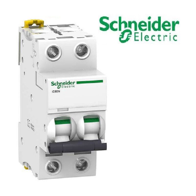 Schneider Electric - Disjoncteur iC60N 40A - 2pôles - courbe c - 10kA Acti9 Schneider 2 x 40A