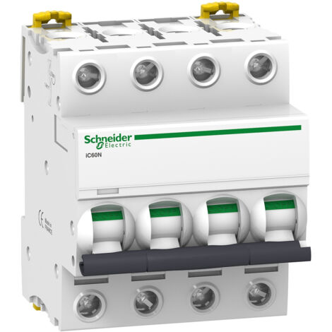 Acti9 iC60N Disjoncteur 4 Pôles 63A courbe D SCHNEIDER A9F75463