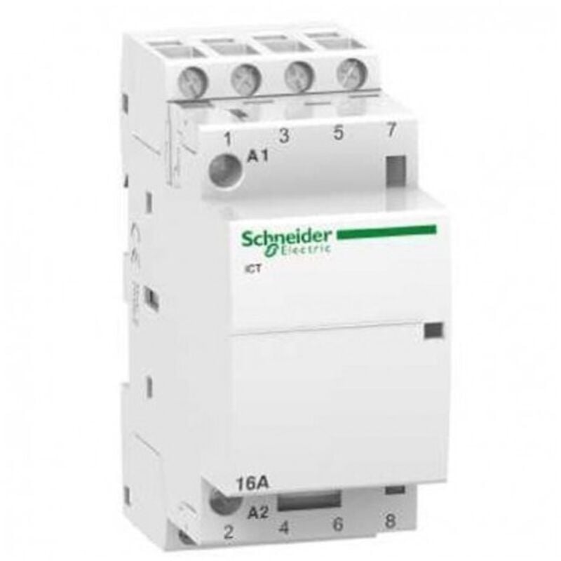 Schneider Electric - Schneider A9C22814 Contacteur 16A - 4NO - 230...240VCA - 50Hz - Acti9 - iCT