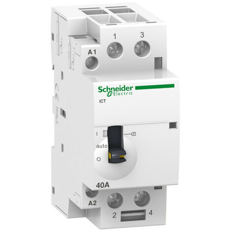 Acti9, iCT contacteur à commande manuelle 63A 2NO 24VCA 50Hz (A9C21162)