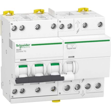 Acti9 iDD40N - disjoncteur différentiel tête de group - 3P+N C 40A 10kA 300mA AC