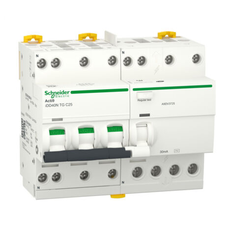 Acti9 iDD40N - disjoncteur différentiel tête de groupe - 3P+N C 25A 10kA 30mA AC