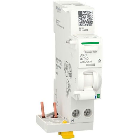 Acti9 iDT40 AFD - détecteur arc connecté pour disjoncteur idt40 1P+N 25A (A9TAA2625)
