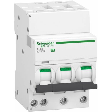 Acti9 iDT40K XA - disjoncteur modulaire auto/vis - 3P+N 20A courbe C - 4,5kA