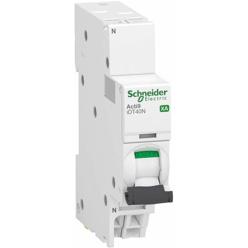Schneider Electric - Acti9 iDT40N xa - disjoncteur modulaire - auto 1P+N c 16A 6000A/10kA
