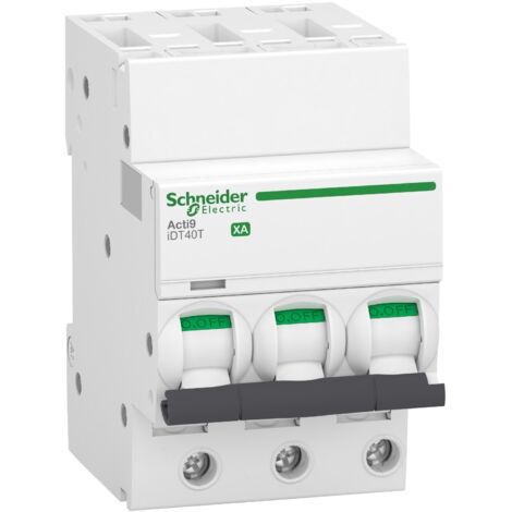 Acti9 iDT40T XA - disjoncteur modulaire - auto/vis - 3P - 32A - courbe C - 6kA