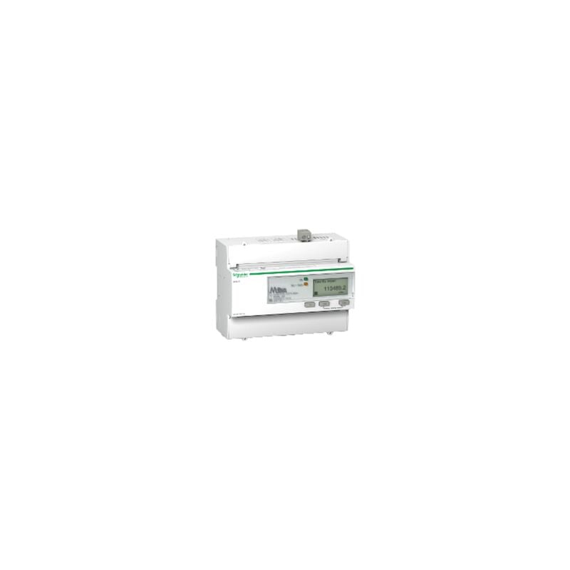 Schneider Electric - Acti9 iEM - compteur d'énergie tri - 125A - multi-tarif - alarme kW - Mbus - mid - A9MEM3335