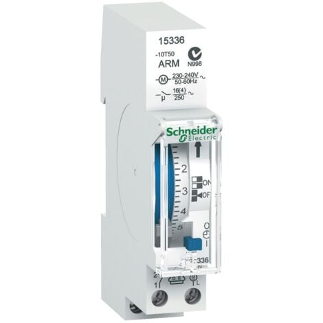 Acti9 IH interrupteur horaire électromécanique 24H 1 canal réserve de marche 100h SCHNEIDER 15336