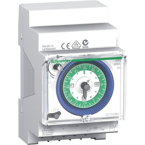 Acti9 IH interrupteur horaire électromécanique 24H réserve de marche 150h SCHNEIDER CCT15365