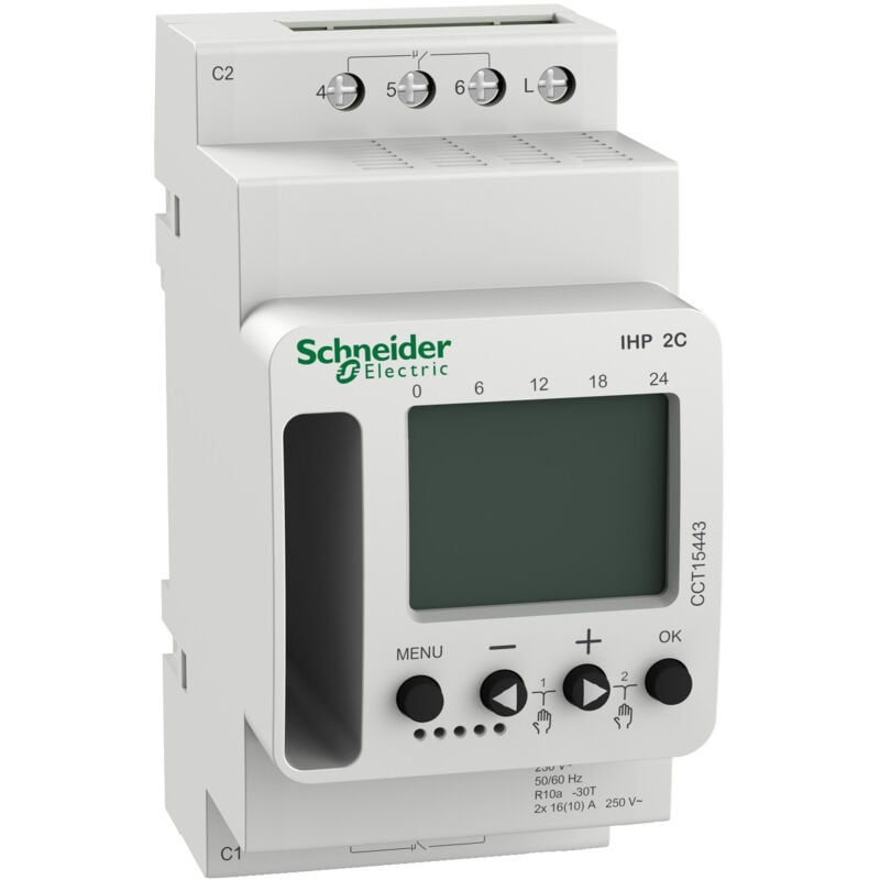 Schneider Electric - Acti9 ihp interrupteur horaire programmable 2 canal schneider CCT15443