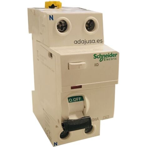 SCHNEIDER ELECTRIC Acti9, iID interrupteur différentiel 2P 25A 30mA type Asi - A9R61225