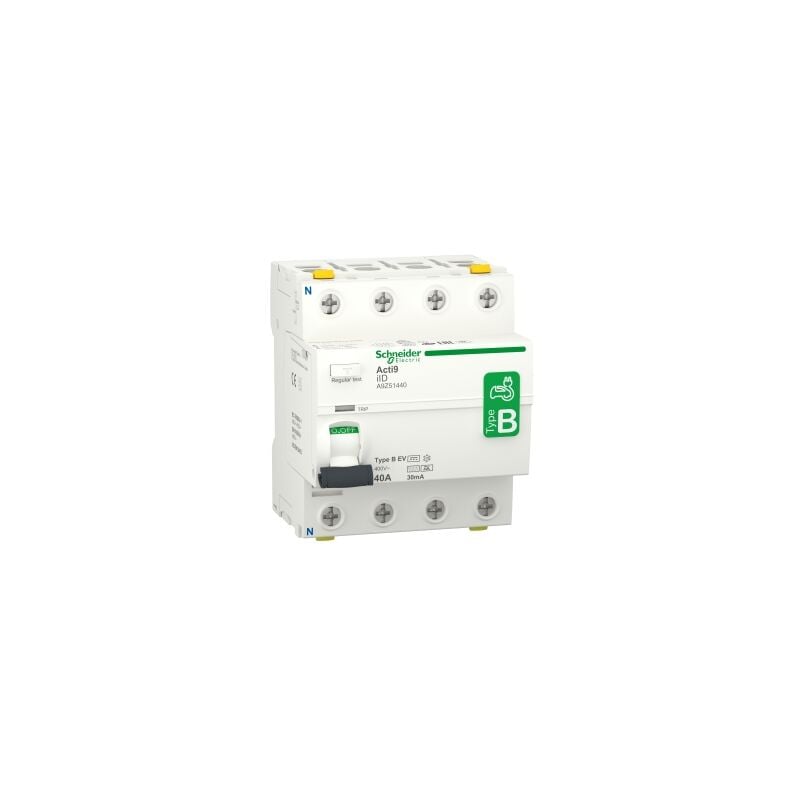 Schneider - Acti9 iID - interrupteur différentiel - 4P - 40A - 30mA - type b - ev - 400V