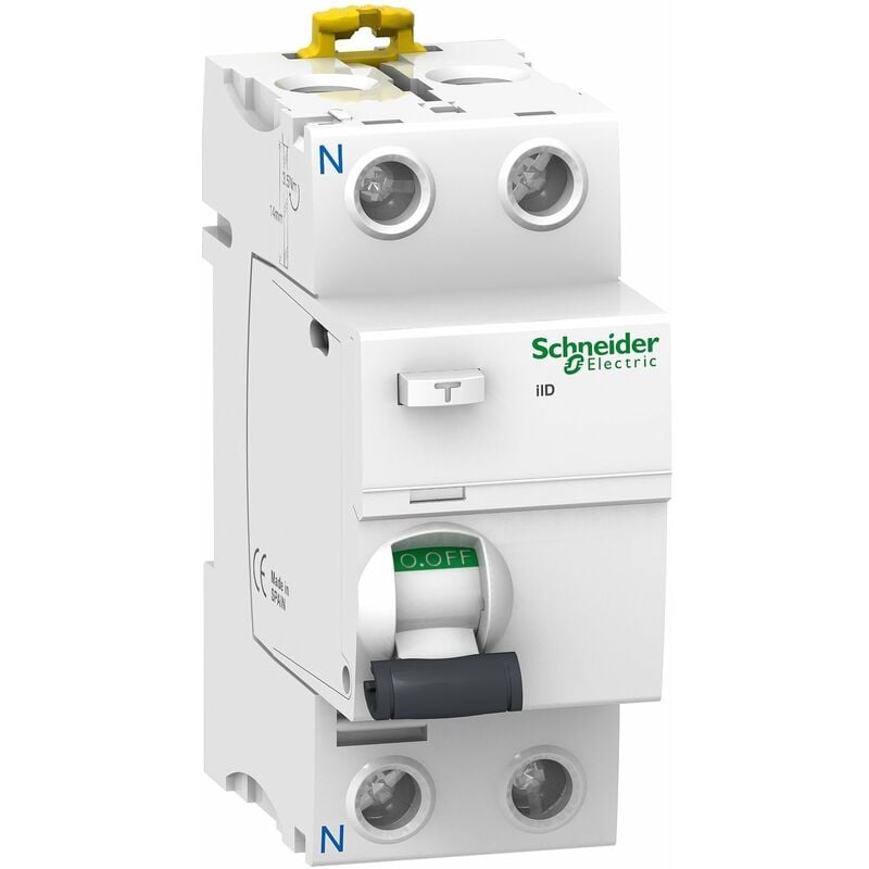 Schneider Electric - Acti9, iID interrupteur différentiel 2P 40A 30mA type Asi - A9R31240