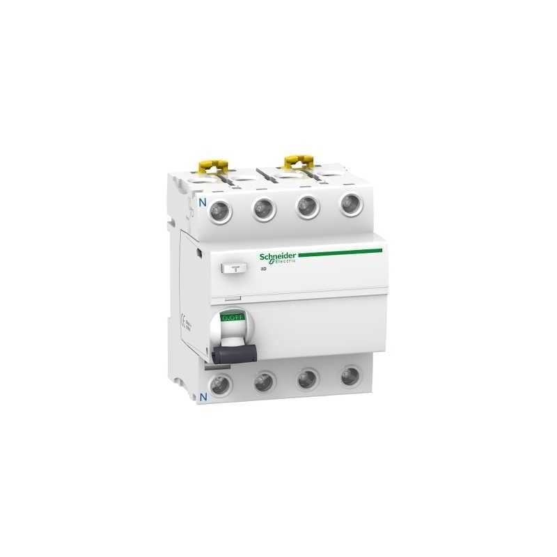 Schneider Electric - Acti9, iID interrupteur différentiel 4P 80A 30mA type ac - A9R11480