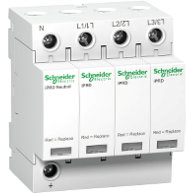 A9l20601 Schneider - Parafoudre Triphasé + Neutre De Type 2 Iprdr20r - 20ka - Report De Signalisation