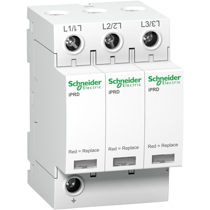 Schneider Electric - A9l40301 Schneider - Parafoudre Triphasé De Type 2 Iprd40r - 40ka - Report De Signalisation