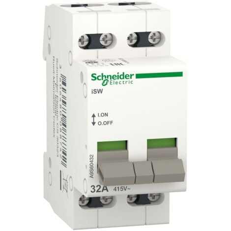 SCHNEIDER ELECTRIC Acti9, iSW interrupteur de commande 4P 32A 415VCA - A9S60432