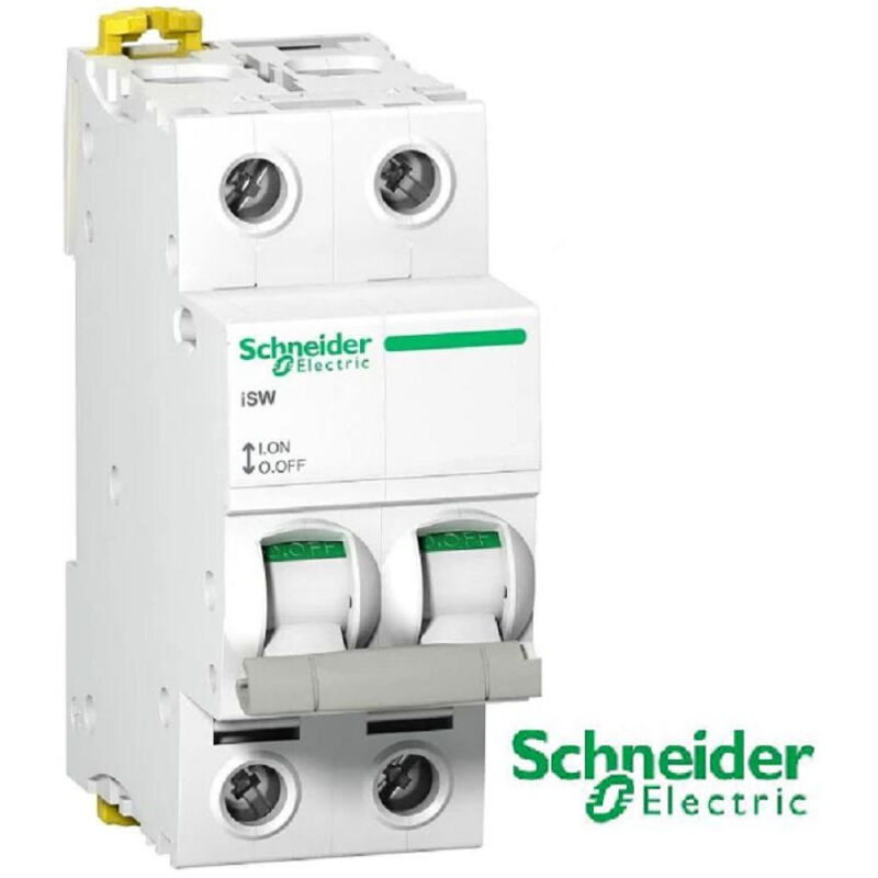 Schneider Electric - schneider ACTI9 interrupteur sectionneur bipolaire 415VCA 63A - A9S65263