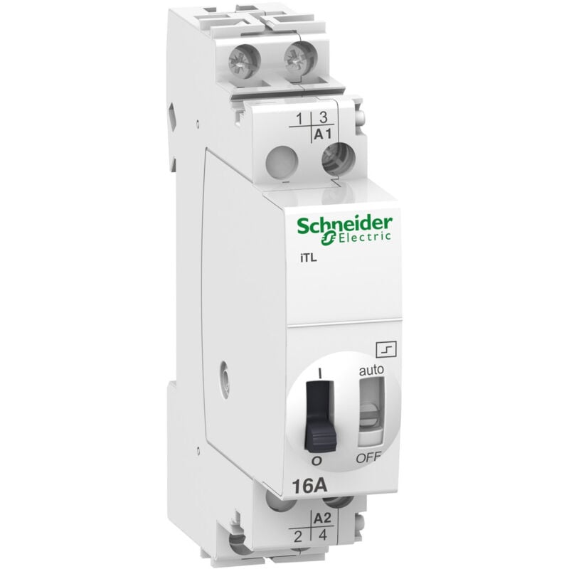 Schneider Electric - A9c30112 Schneider - Télérupteur Bipolaire 2no 16a - 24vca Ou 12vcc - Acti9 Itl