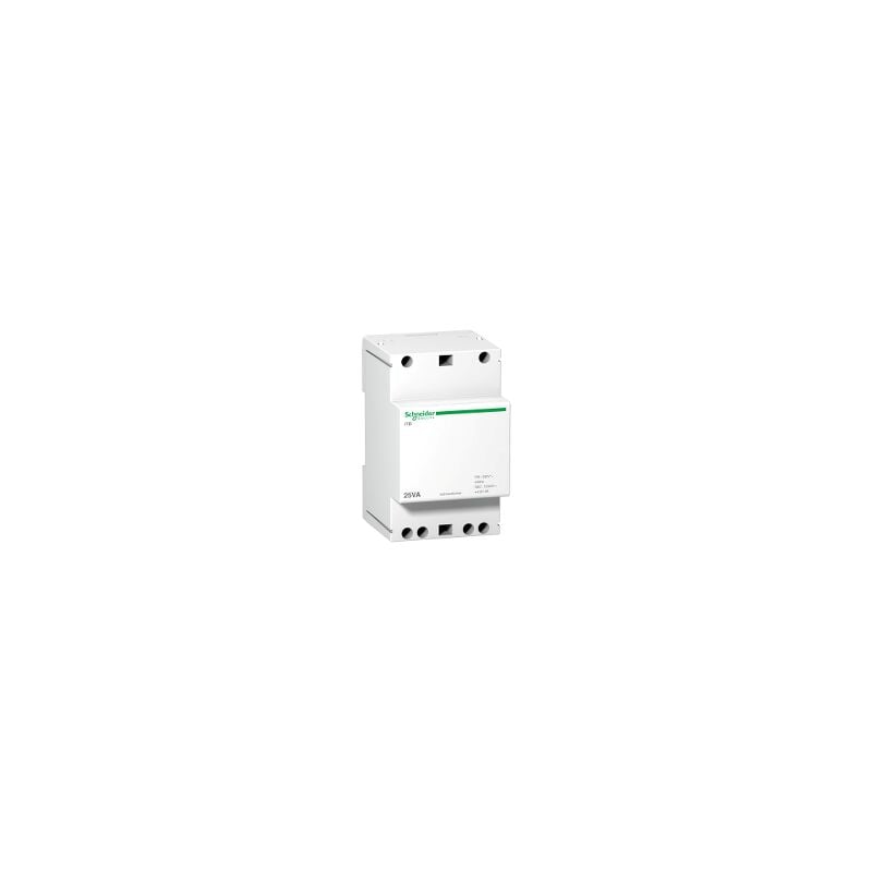 Schneider Electric - Transformateur de sonnerie et ronfleur 25VA 230VCA vers 12-24VCA - A9A15215