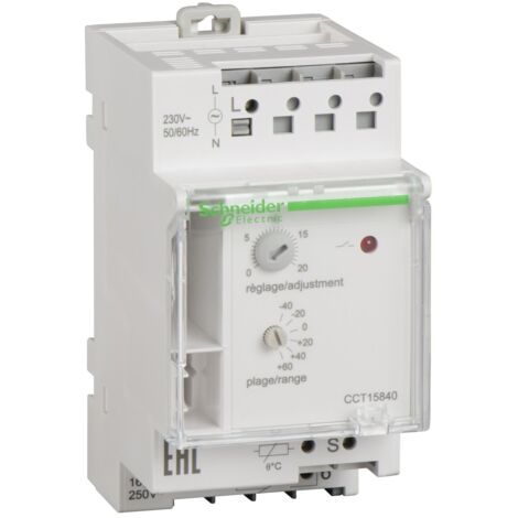 Acti9 TH7 - thermostat modulaire - 1 zone - -40°C..80°C (CCT15840)