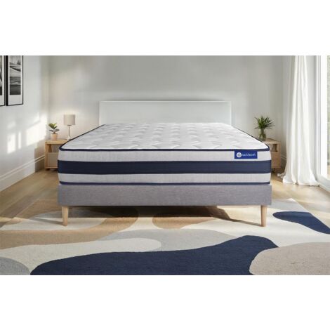 Actilatex ergo matratze 180x200cm + Bettgestell mit lattenrost - Dicke : 24cm - Latex und Memory-Schaum - H4