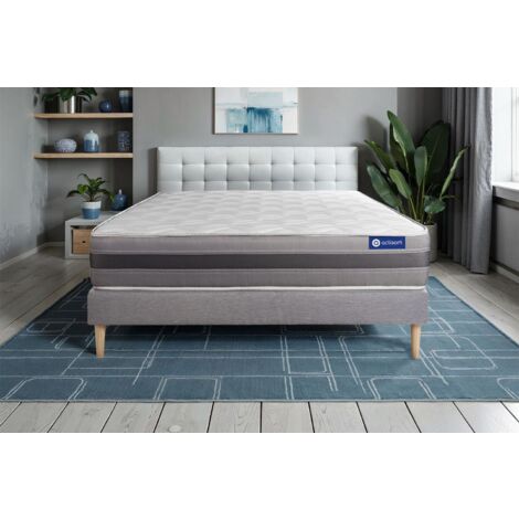 Actilatex relax matratze 180x200cm + Bettgestell mit lattenrost - Dicke : 24cm - Latex und Memory-schaum - H3