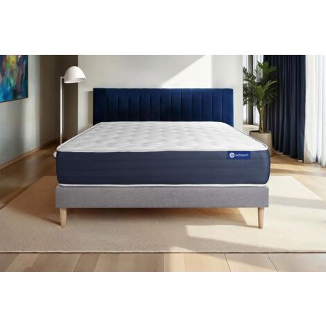 Actilatex sleep matratze 140x200cm + Bettgestell mit lattenrost - Dicke : 22cm - Latex und Memory-schaum - H3