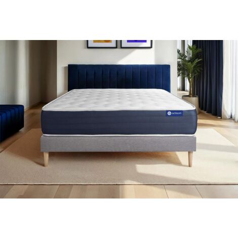 Actimemo sleep matratze 160x200cm + Bettgestell mit lattenrost - Dicke : 22cm - Memory-schaum - H3