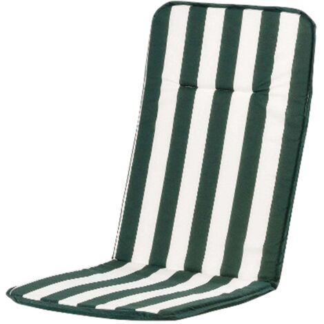 ACTION COUSSIN À DOSSIER HAUT BLANC ET VERT 116x48xH2,5 cm
