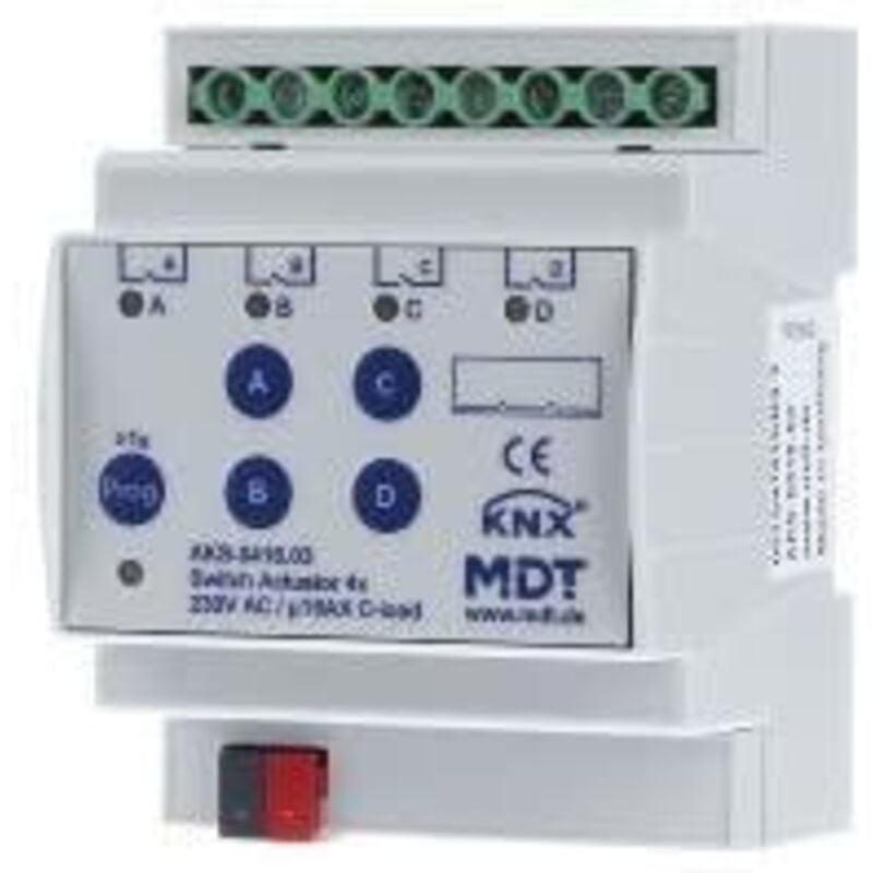 Actionneur de commutation 4 fois pour knx maisons et batiments intelligents automation AKS-0416.03 mdt