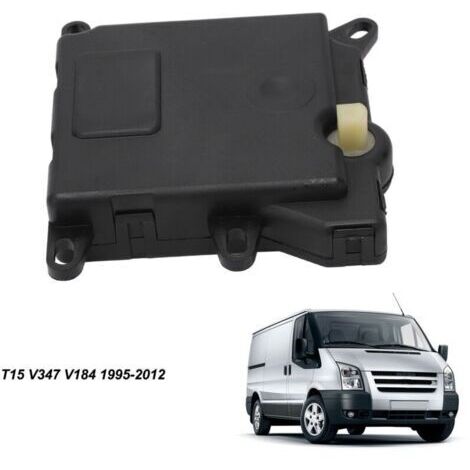 Actionneur de Servomoteur de Commande de Chauffage A/C de Voiture Adapté pour Transit T12 T15 V347 1995-2012 95VW-19E616-AD, noir