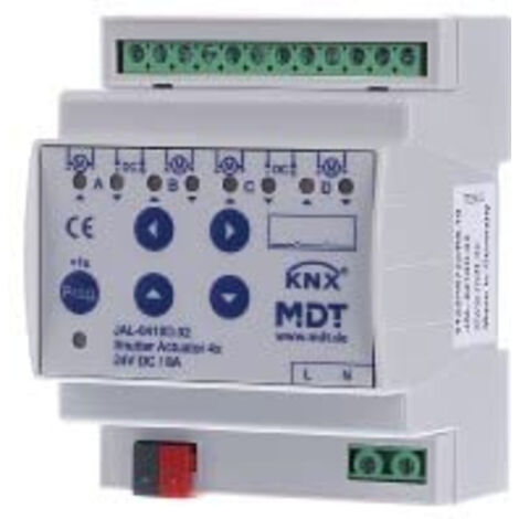 ACTIONNEUR DE STORE KNX QUADRUPLE, 24VDC JAL-0410D.02 MDT