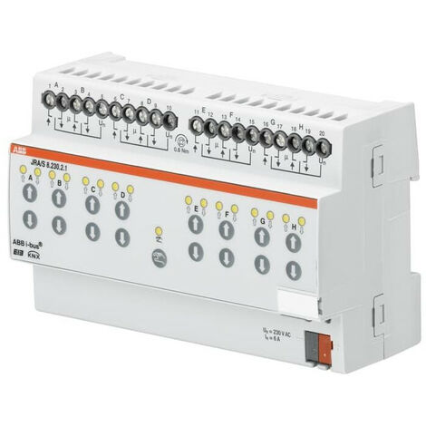 Actionneur de volets roulants ABB avec contrôle manuel de 230 V KNXG010