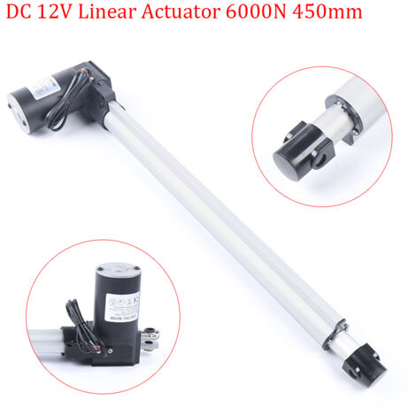 Actionneur linéaire avec course de 450 mm, moteur à tige poussoir 12 V CC Convient aux tables TV inclinables, aux lits de massage et aux canapés électriques Actionneur linéaire