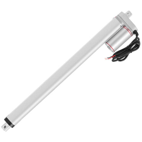 Actionneur Linéaire Électrique 12V 1000N, Course 400mm, Moteur de Levage avec Support (150-500mm)