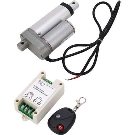 Actionneur linéaire électrique blanc, course de 50mm, moteur en alliage d'aluminium IP65 750N 24V pour contrôleur de chaise de Massage, Kit de télécommande